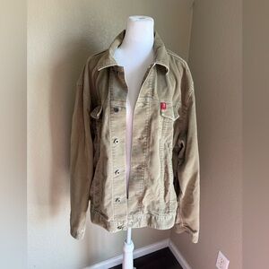 Vintage guess Tan Button-Up corduroy Jacket